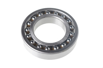 metal silver bearing isolated on white 