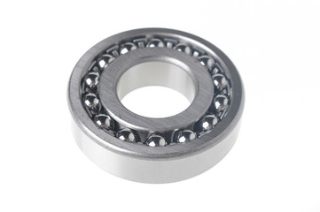 metal silver bearing isolated on white 