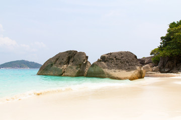 Obraz premium Background of beach in Tachai island, Thailand