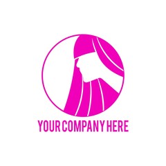 salon & barbershop logo icon Vector