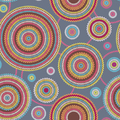 Abstract Seamless Light Sweet Style Circle Simple Color Vector N