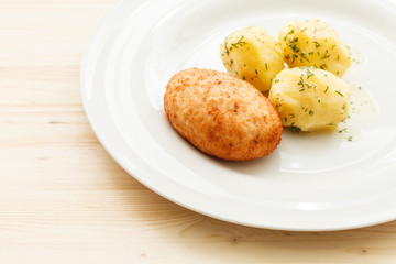 cutlet with potato