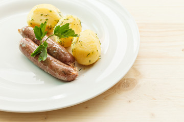 sausage with potatoes
