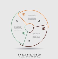 Vector Template for cycle diagram, graph, presentation and round chart