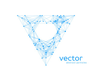 Abstract vector illustration of triangle