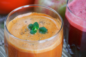Fresh juice, mix fruits and vegetable