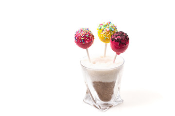 Holiday sweets. Three cakepops