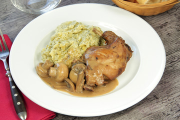 lapin sauce champignons 17032016