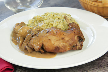 lapin sauce champignons 17032016