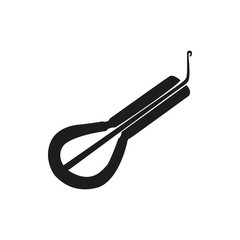 Vector illustration of jewish harp on white background