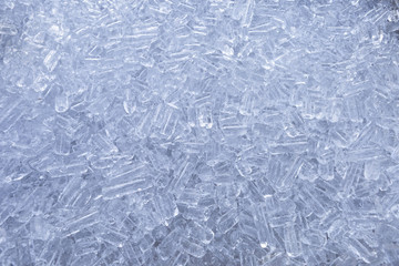 Ice cube small size background 