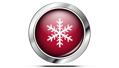 Picto congélation neige rouge
