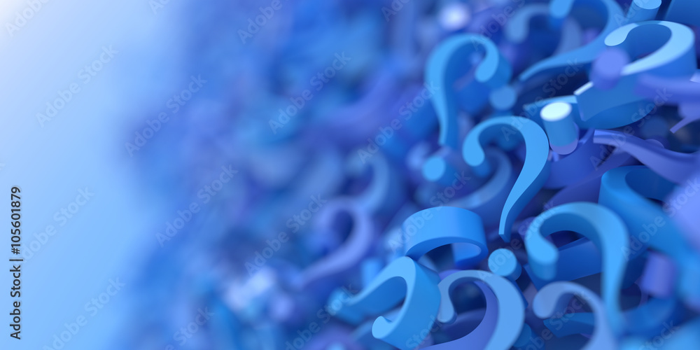 Poster infinite question marks