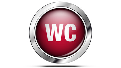 Picto WC rouge
