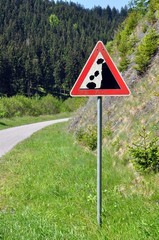 Vorsicht Steinschlag-Unterwegs zur Gräftiegel-Talsperre