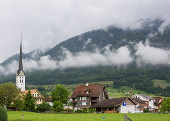 Small country village near Lucerne, Switzerland