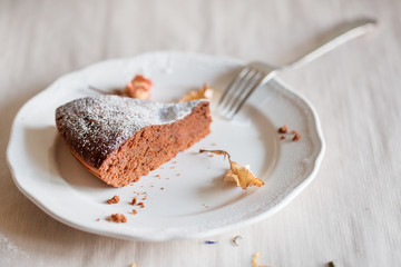 Delicious culinary dessert - brownie cake