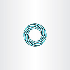 circle abstract icon logo vector sign rotation