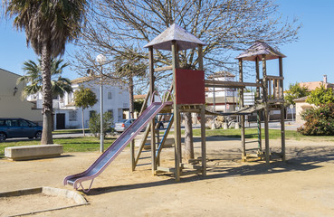Children's playground in a park
