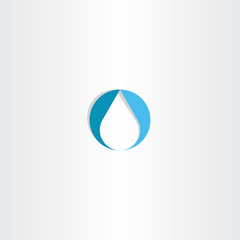 drop water icon vector logo blue symbol