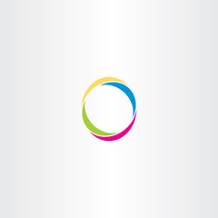 o letter logo logotype o colorful symbol vector