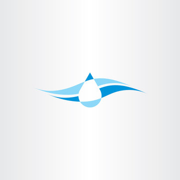 spring fresh mineral water icon logo vector