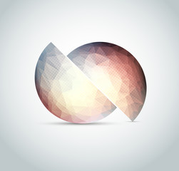 Sphere triangles designs abstract background 