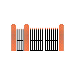  Stone bricks,iron gate.