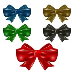 Collection of bows in various colors