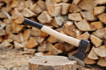Of woodcutter axe