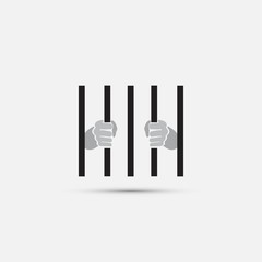 Behind bars icon