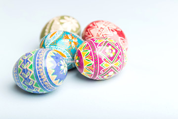colorful easter eggs