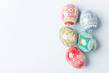 colorful easter eggs