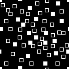 Square white seamless pattern