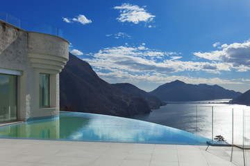 modern penthouse, exterior