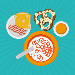 Breakfast icon design