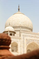 Fototapeta na wymiar Dome of Taj Mahal