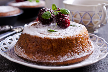 Sweet baked cake