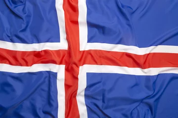 Fotobehang Flag of Iceland © BirgitKorber