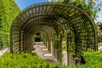 Le petit jardin. Park. Chateau de Sceaux, near Paris.