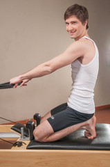 Obraz premium Man working with her body