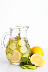 Sassy diet water isolated

