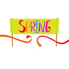 Spring start banner