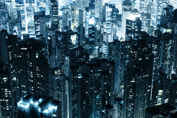 Fototapeta premium Hong Kong skycrapers
