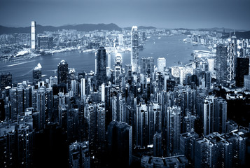 Hong kong from the Victoria peak