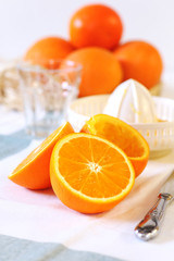 Making of orange juice