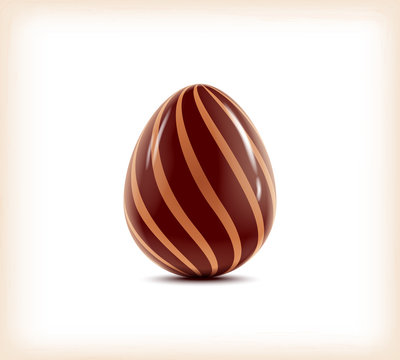 Сolored chocolate egg