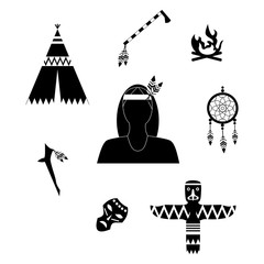 Fototapeta premium the Indians black
