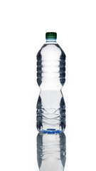 Bottle of water isolated on a white background