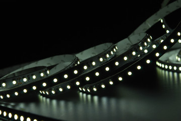 Naklejka premium White led strip